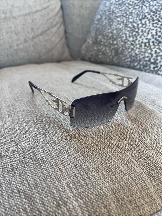 Dior Accessories - Dior Shield Gradient Rimless Black Lenses Silver Sunglasses